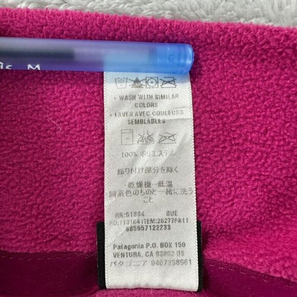 Vintage Patagonia Micro D Fleece Pullover  Pink 1/4 Zip Women's Sz Small 26277 - Picture 12 of 12